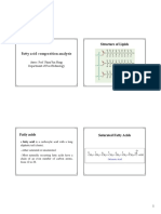 Fatty Acid Composition Analysis: Structure of Lipids