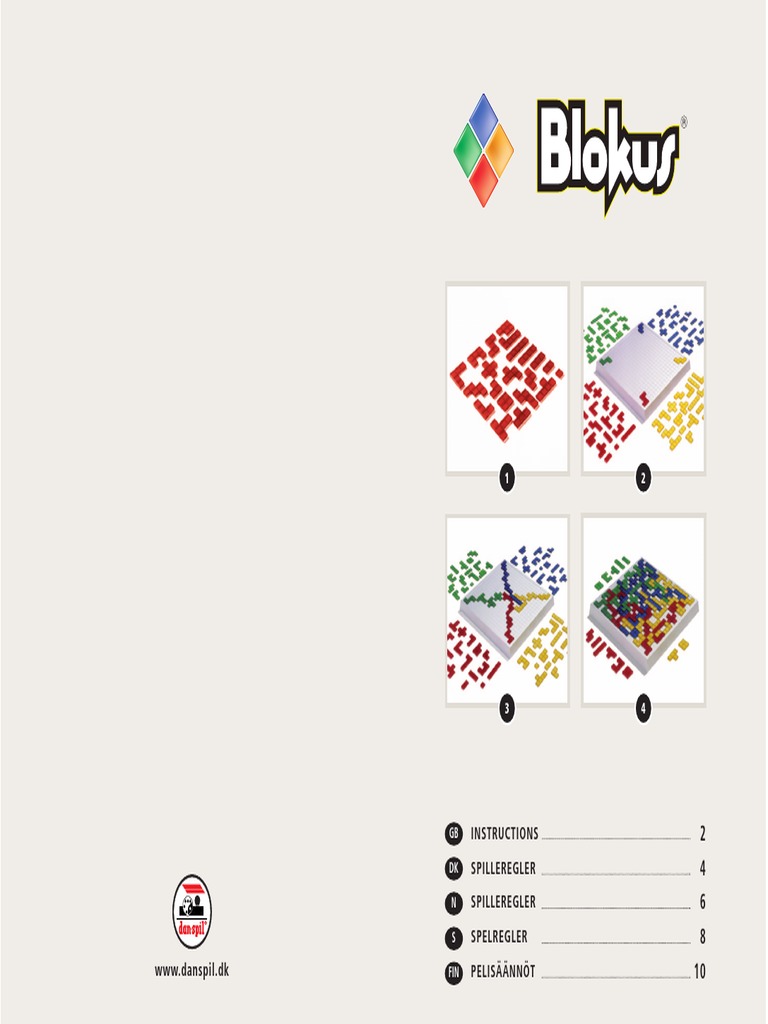 Blokus: Instructions for Strategic Tile Placement Game | PDF | Mathematical Economics ...