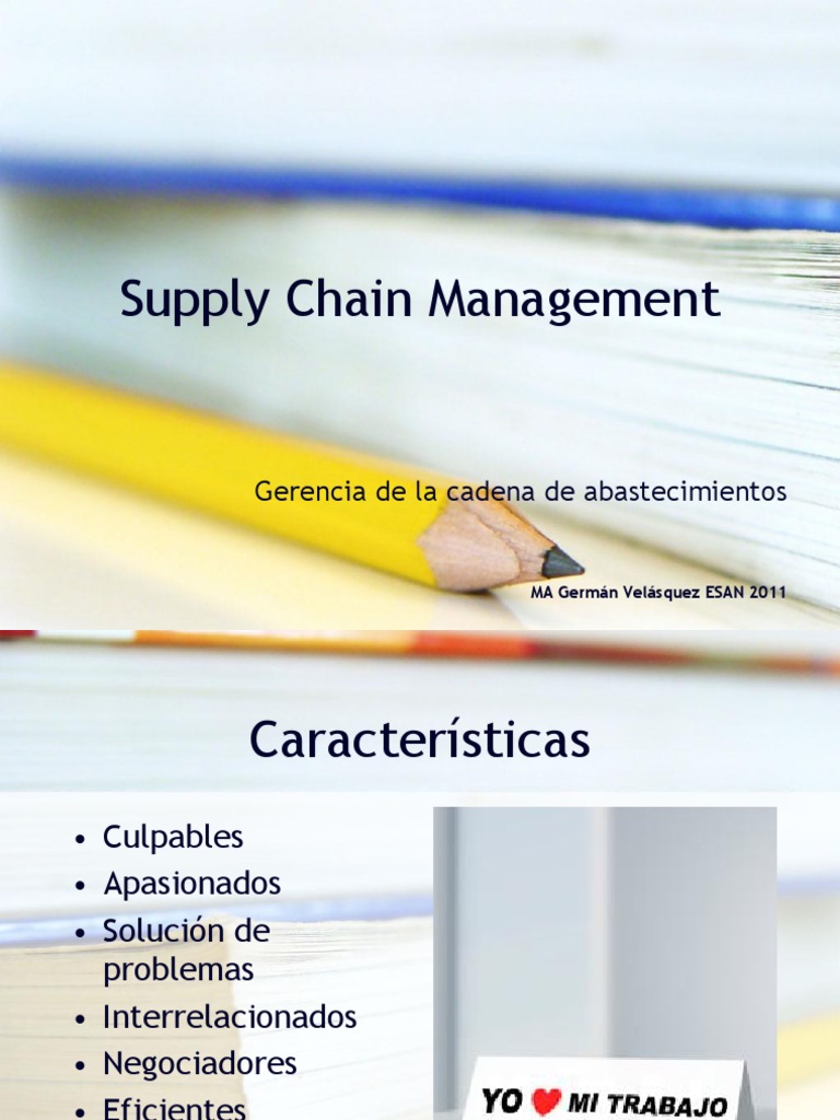 Gerencia de la Cadena de Abastecimiento | PDF | Cadena de valor | Logística