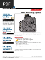 096, 097, 098 Remanufactured Valve Body: Internal Manual Linkage Adjustment