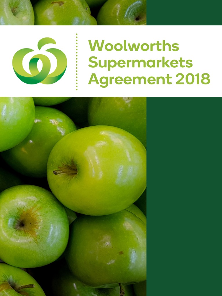 Woolworths Supermarkets Agreement 2018 Final 02.10.2018 PDF Overtime Occupational Safety