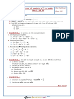 Devoir de Synthèse N°1 - Math - 1ère AS (2016-2017) Mme Daghbougi