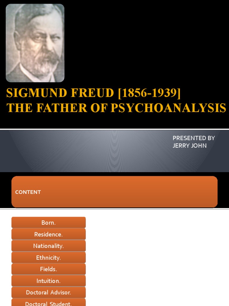 Sigmund Freud: Life and Contributions | PDF | Sigmund Freud ...