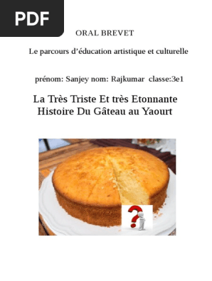 Diapo Gateau Au Yahourt Relu Pdf
