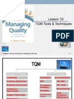 Lesson 10 TQM Tools & Techniques