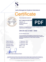 ISO 21469 - M L LUBRICATION GMBH - Exp 2022
