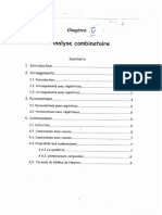 Chapitre V - Analyse Combinatoire (9e Et 10e Semaines)