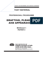 Drafting Pleadings & Appearances _ New Syllabus