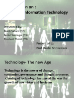 Presentation On: Law On Information Technology: Presented By