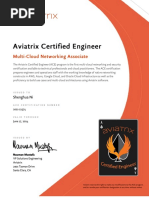 ACE Certificate