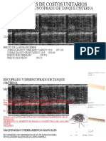 Analisis de Costos Unitarios Tanque Cisterna