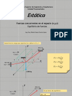 Equilibrio de Fuerzas en X, Y, Z