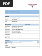 Group Assignment Cover Sheet: Unit Name Lecturer Class