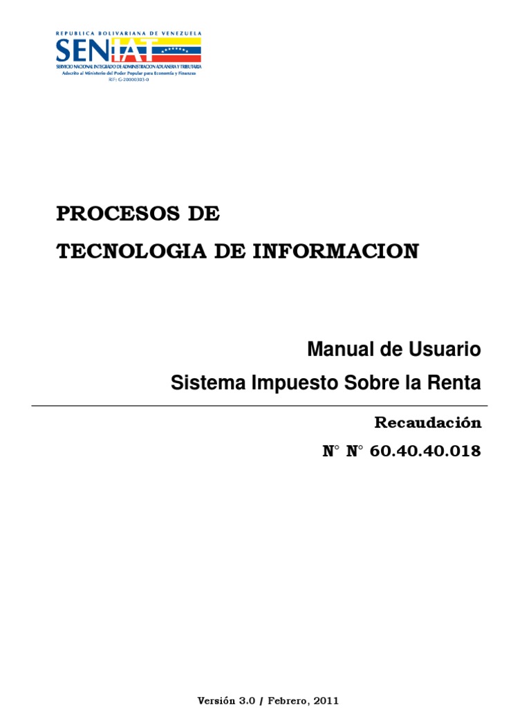 Guía para Declarar ISLR Persona Natural | PDF | Impuesto sobre la renta ...