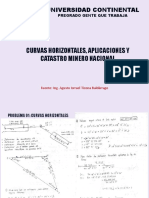 Curvas Horizontales, Aplicaciones y Catastro Minero Nacional