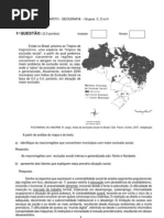 Vestibular UFF 2010 - Específicas Geografia