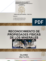 Reconocimiento de Propiedades Físicas de Los Minerales