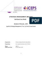 Strategic Management (MGT 657) : Individual Case Study