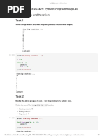 ITEC-425 / SENG-425: Python Programming Lab Lab 5: Loops and Iteration Task 1