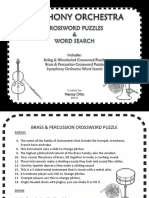 Symphony Orchestra Crossword Puzzles Word Search