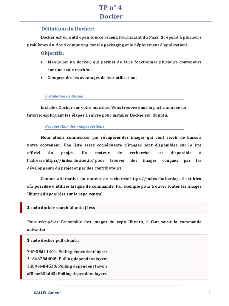 Guide d'installation et utilisation de Docker | PDF | Sudo | Logiciel ...