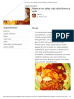Polenta Con Salsa Roja Salsa Blanca y Pollo Receta de Sabrina - Cookpad
