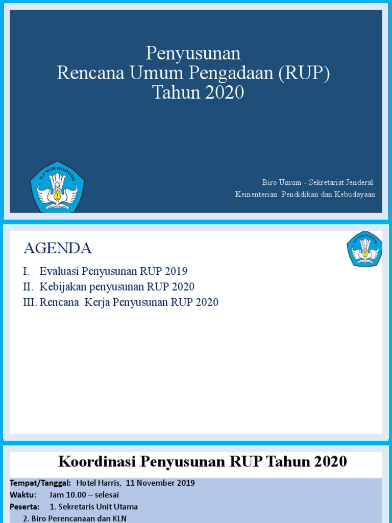 03 Paparan Sirenbaja 2020 - Eselon 1 20191112 | PDF