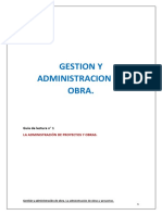 1-GESTION Y ADMINISTRACION DE OBRA - La Administracion de Obras y Proyectos.2021