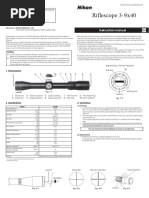 Riflescope 3-9x40: Instruction Manual