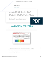 Variación Espectral - ARSOLAR - Cursos Online de Energía Solar