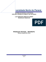 Analise e desenvolvimento de sistemas  Portifólio I - EM GRUPO