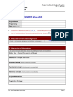 Cost Benefit Analysis Template