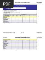 Project RAM Detail: Responsibility Assignment Matrix (RAM)