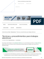 Técnicas y Procedimientos para Trabajos Eléctricos