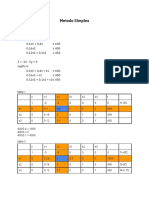 Minimización de función objetivo usando método simplex con 3 restricciones y 2 variables