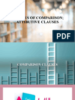 Clauses of Comparison and Attributive Clauses
