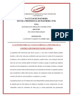 La Economía Peruana y Los Factores en La Industria de La Construcción Por Efectos Del Covid-19-Ok