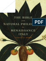 The Bible and Natural Philosophy in Renaissance Italy Jewish and Christian Physicians in Search of Truth