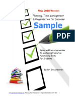 Sample Planning Time Management Organization Planner
