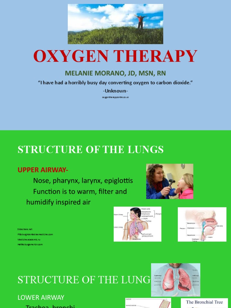 Oxygen Therapy Powerpoint Jan 2016 Student View PDF Respiratory Tract Lung