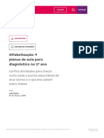 Alfabetização - 9 Planos de Aula para Diagnóstico No 1º Ano