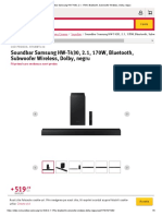 Soundbar Samsung HW-T430, 2.1, 170W, Bluetooth, Subwoof