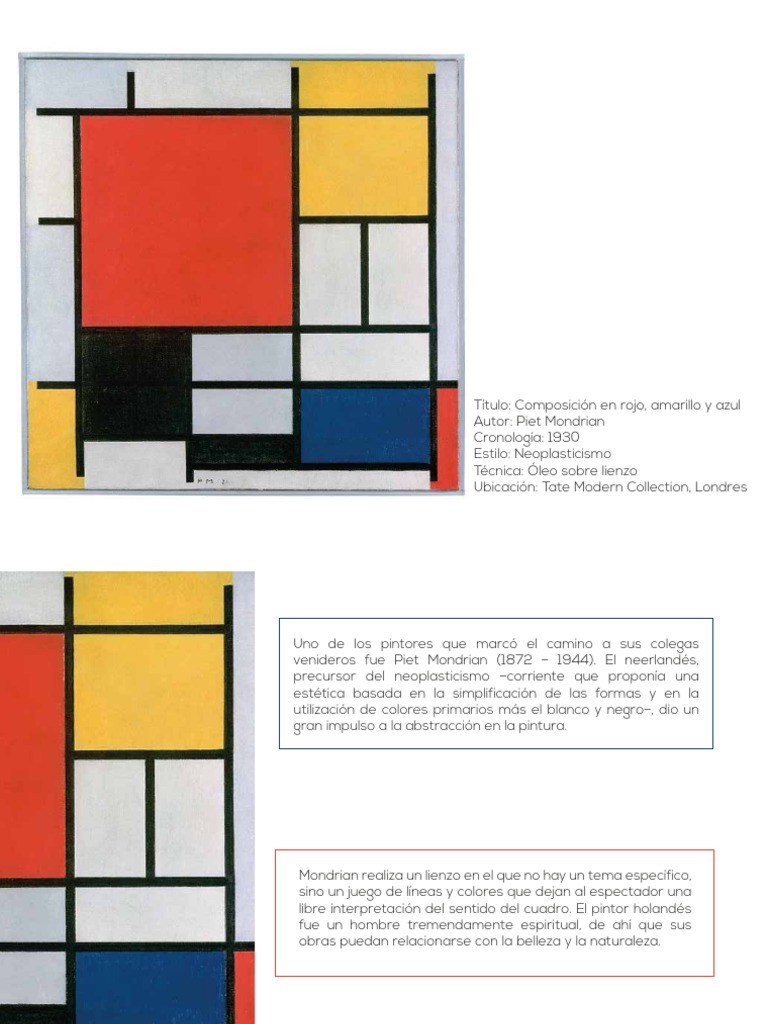 Piet Modrian | PDF | Pinturas | Estética