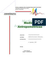 Medidas Antropometricas - Biomecanica - Act. 2