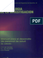 Metodologia de la Investigacion Manual para el Desarrollo de Personal de Salud