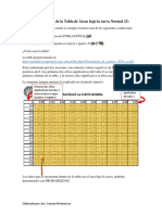 Uso e Interpretación de La Tabla Normal