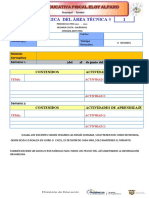 Ficha Pedagógica - Área Técnica