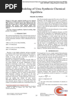Empirical Modeling of Urea Synthesis Chemical Equilibria: Moustafa Aly Soliman
