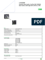 Product Data Sheet: Extended Rotary Handle, Compact NSX 400/630, Black Handle, Shaft Length 209 To 600 MM, Ip55