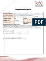 Assignment Feedback Form: Omar Ahmad Abdel-Majid Al Shbli